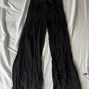 Black Wide-Leg Pants
